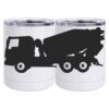 10 oz. White Stainless Steel Short Tumbler Thumbnail