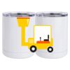 10 oz. White Stainless Steel Short Tumbler Thumbnail