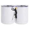 10 oz. White Stainless Steel Short Tumbler Thumbnail