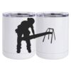 10 oz. White Stainless Steel Short Tumbler Thumbnail