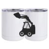 10 oz. White Stainless Steel Short Tumbler Thumbnail