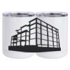 10 oz. White Stainless Steel Short Tumbler Thumbnail