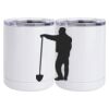 10 oz. White Stainless Steel Short Tumbler Thumbnail