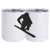 10 oz. White Stainless Steel Short Tumbler Thumbnail