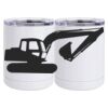 10 oz. White Stainless Steel Short Tumbler Thumbnail