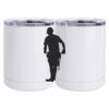 10 oz. White Stainless Steel Short Tumbler Thumbnail