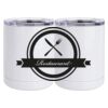 10 oz. White Stainless Steel Short Tumbler Thumbnail