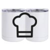 10 oz. White Stainless Steel Short Tumbler Thumbnail