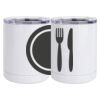 10 oz. White Stainless Steel Short Tumbler Thumbnail