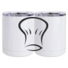 10 oz. White Stainless Steel Short Tumbler Thumbnail