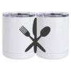 10 oz. White Stainless Steel Short Tumbler Thumbnail