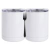 10 oz. White Stainless Steel Short Tumbler Thumbnail