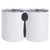 10 oz. White Stainless Steel Short Tumbler Thumbnail