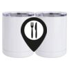 10 oz. White Stainless Steel Short Tumbler Thumbnail