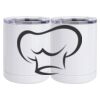 10 oz. White Stainless Steel Short Tumbler Thumbnail