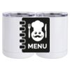 10 oz. White Stainless Steel Short Tumbler Thumbnail