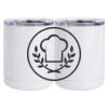 10 oz. White Stainless Steel Short Tumbler Thumbnail