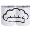 10 oz. White Stainless Steel Short Tumbler Thumbnail