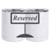 10 oz. White Stainless Steel Short Tumbler Thumbnail