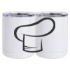 10 oz. White Stainless Steel Short Tumbler Thumbnail
