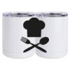 10 oz. White Stainless Steel Short Tumbler Thumbnail