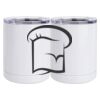 10 oz. White Stainless Steel Short Tumbler Thumbnail
