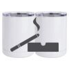 10 oz. White Stainless Steel Short Tumbler Thumbnail