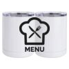 10 oz. White Stainless Steel Short Tumbler Thumbnail