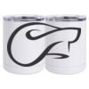 10 oz. White Stainless Steel Short Tumbler Thumbnail