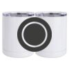 10 oz. White Stainless Steel Short Tumbler Thumbnail