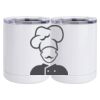 10 oz. White Stainless Steel Short Tumbler Thumbnail