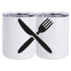10 oz. White Stainless Steel Short Tumbler Thumbnail