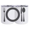 10 oz. White Stainless Steel Short Tumbler Thumbnail