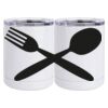 10 oz. White Stainless Steel Short Tumbler Thumbnail