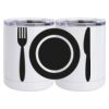 10 oz. White Stainless Steel Short Tumbler Thumbnail
