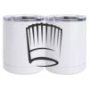 10 oz. White Stainless Steel Short Tumbler Thumbnail