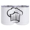 10 oz. White Stainless Steel Short Tumbler Thumbnail