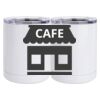 10 oz. White Stainless Steel Short Tumbler Thumbnail