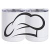 10 oz. White Stainless Steel Short Tumbler Thumbnail