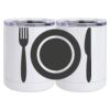 10 oz. White Stainless Steel Short Tumbler Thumbnail