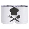 10 oz. White Stainless Steel Short Tumbler Thumbnail