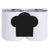 10 oz. White Stainless Steel Short Tumbler Thumbnail