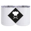 10 oz. White Stainless Steel Short Tumbler Thumbnail