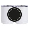 10 oz. White Stainless Steel Short Tumbler Thumbnail