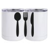 10 oz. White Stainless Steel Short Tumbler Thumbnail