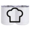 10 oz. White Stainless Steel Short Tumbler Thumbnail