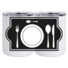 10 oz. White Stainless Steel Short Tumbler Thumbnail