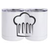 10 oz. White Stainless Steel Short Tumbler Thumbnail