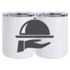 10 oz. White Stainless Steel Short Tumbler Thumbnail