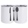 10 oz. White Stainless Steel Short Tumbler Thumbnail